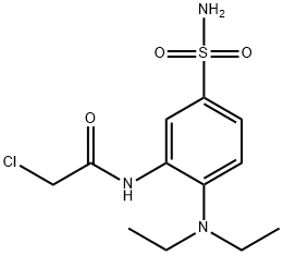 2-氯-N-[2-(二乙氨基)-5-氨磺酰基苯基]乙酰胺 结构式