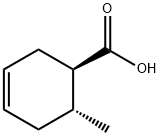 (1R,6R)-6-甲基环己-3-烯-1-羧酸 结构式