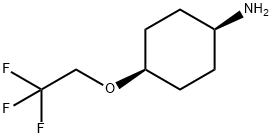 cis-4-(2,2,2-Trifluoro-ethoxy)-cyclohexylamine 结构式
