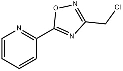 Pyridine, 2-[3-(chloromethyl)-1,2,4-oxadiazol-5-yl]- 结构式