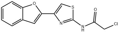 N-(4-(苯并呋喃-2-基)噻唑-2-基)-2-氯乙酰胺 结构式