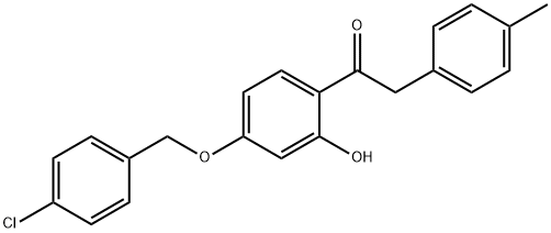 JR-6996, 1-(4-(4-Chlorobenzyloxy)-2-hydroxyphenyl)-2-p-tolylethanone, 97% 结构式