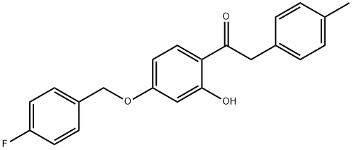 JR-6997, 1-(4-(4-Fluorobenzyloxy)-2-hydroxyphenyl)-2-p-tolylethanone, 97% 结构式