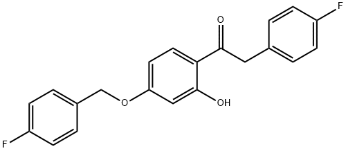 JR-7018, 1-(4-(4-Fluorobenzyloxy)-2-hydroxyphenyl)-2-(4-fluorophenyl)ethanone, 97% 结构式