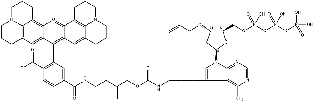 3′-O-ALLYL-DATP-ALLYL-ROX 结构式