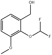 2-(二氟甲氧基)-3-甲氧基苯基]甲醇 结构式