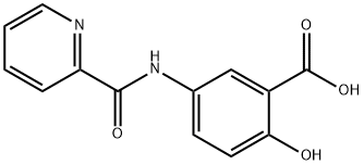 2-hydroxy-5-(pyridine-2-amido)benzoic acid 结构式