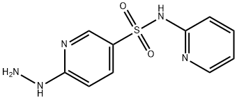 6-肼基-N-(吡啶-2-基)吡啶-3-磺酰胺 结构式