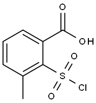 Benzoic acid, 2-(chlorosulfonyl)-3-methyl- 结构式