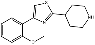 Piperidine, 4-[4-(2-methoxyphenyl)-2-thiazolyl]- 结构式