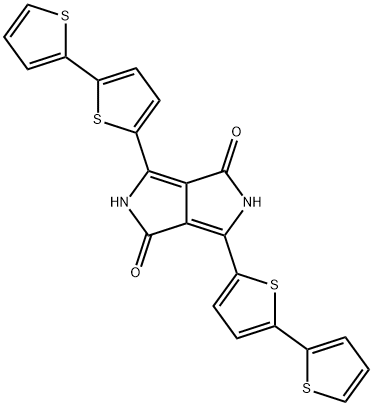 3,6-二(2,2'-联噻吩-5-基)吡咯[3,4-C]吡咯-1,4(2H,5H)-二酮 结构式