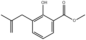 methyl 2-hydroxy-3-(2-methylprop-2-en-1-yl)benzoate 结构式