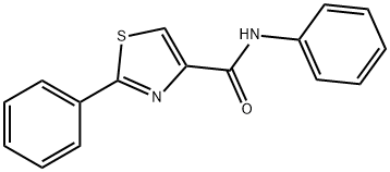 4-Thiazolecarboxamide, N,2-diphenyl- 结构式