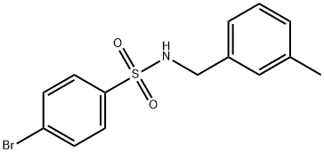 4-溴-N-(3-甲基-1-亚甲基苯基)苯磺酰胺 结构式