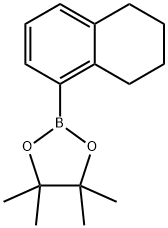 4,4,5,5-四甲基-2-(5,6,7,8-四氢萘-1-基)-1,3,2-二氧杂硼烷 结构式