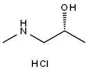 (R)-1-(甲氨基)丙-2-醇盐酸盐 结构式