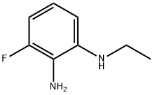 N1-乙基-3-氟-1,2-苯二胺 结构式