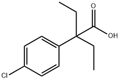 2-(4-Chlorophenyl)-2-ethylbutanoic Acid 结构式