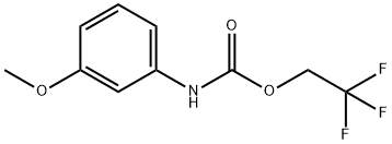 Carbamic acid, N-(3-methoxyphenyl)-, 2,2,2-trifluoroethyl ester 结构式