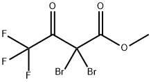 Butanoic acid, 2,2-dibromo-4,4,4-trifluoro-3-oxo-, methyl ester 结构式