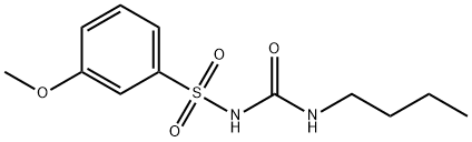 1-(3-Methoxy-benzolsulfonyl)-3-butyl-urea 结构式