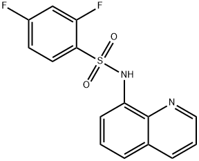 Benzenesulfonamide, 2,4-difluoro-N-8-quinolinyl- 结构式