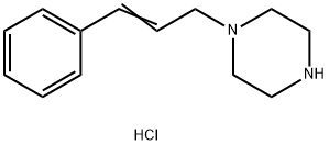 Piperazine, 1-(3-phenyl-2-propen-1-yl)-, hydrochloride (1:1) 结构式