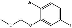 1-溴-4-碘-2-(甲氧基甲氧基)苯 结构式