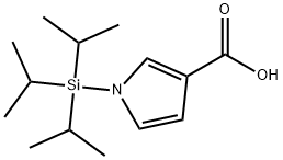 1H-Pyrrole-3-carboxylic acid, 1-[tris(1-methylethyl)silyl]- 结构式