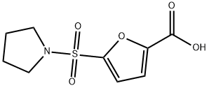 2-Furancarboxylic acid, 5-(1-pyrrolidinylsulfonyl)- 结构式
