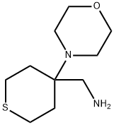 (4-吗啉代四氢-2H-噻喃-4-基)甲胺 结构式