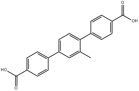 1,1':4',1''-Terphenyl]-4,4''-dicarboxylic acid, 2'-methyl- 结构式