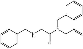 N-Allyl-N-benzyl-2-(benzylamino)acetamide 结构式