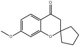 Spiro[2H-1-benzopyran-2,1'-cyclopentan]-4(3H)-one, 7-methoxy- 结构式