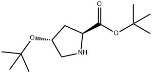 O-tert·Butyl-trans-4-hydroxy-L-prolinetert·butyl 结构式