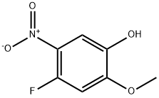 4-氟-2-甲氧基-5-硝基苯酚 结构式