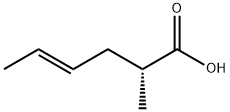 (R,E)-2-甲基己-4-烯酸 结构式