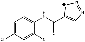 N-(2,4-dichlorophenyl)-1H-1,2,3-triazole-4-carboxamide 结构式