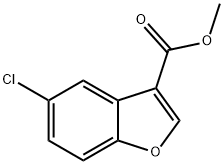 3-Benzofurancarboxylic acid, 5-chloro-, methyl ester 结构式