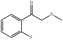 Ethanone, 1-(2-fluorophenyl)-2-(methylthio)- 结构式