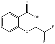 2-(2,2-二氟乙氧基)苯甲酸 结构式