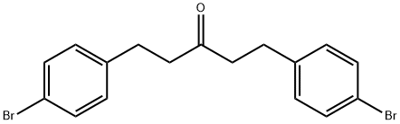 1,5-双(4-溴苯基)戊-3-酮 结构式