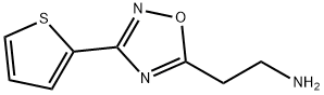 2-(3-噻吩-2-基-1,2,4-噁二唑-5-基)乙胺 结构式