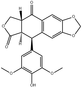 4'-去甲基鬼臼毒酮 结构式