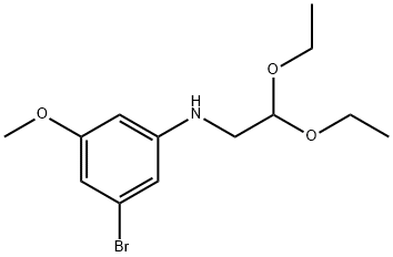 (3-Bromo-5-methoxy-phenyl)-(2,2-diethoxy-ethyl)-amine 结构式