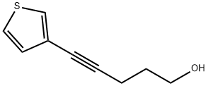 4-Pentyn-1-ol, 5-(3-thienyl)- 结构式