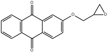 9,10-Anthracenedione, 2-(2-oxiranylmethoxy)- 结构式