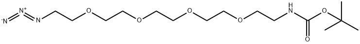 叠氮-五聚乙二醇-叔丁氧羰基 结构式