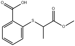 2-[(1-甲氧基-1-氧代丙-2-基)硫烷基]苯甲酸 结构式