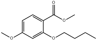 methyl 2-butoxy-4-methoxybenzoate 结构式